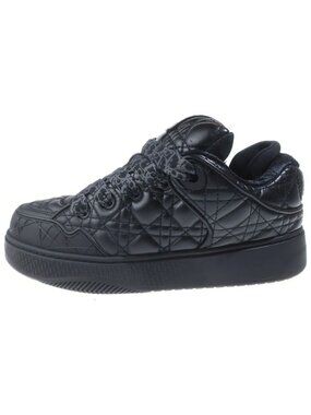 Dior Erl Quilted Calfskin Low-Cut Sneakers Black